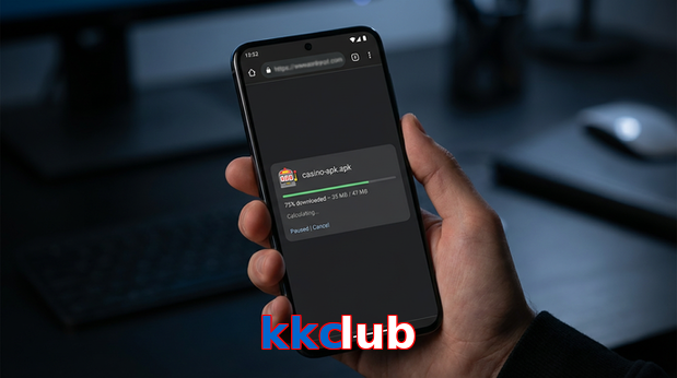 Main screen of Kkclub apk page for PK players