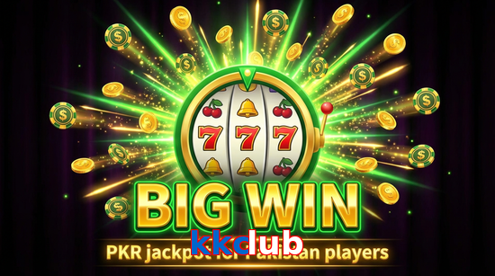 Big win animation on Kkclub slot game
